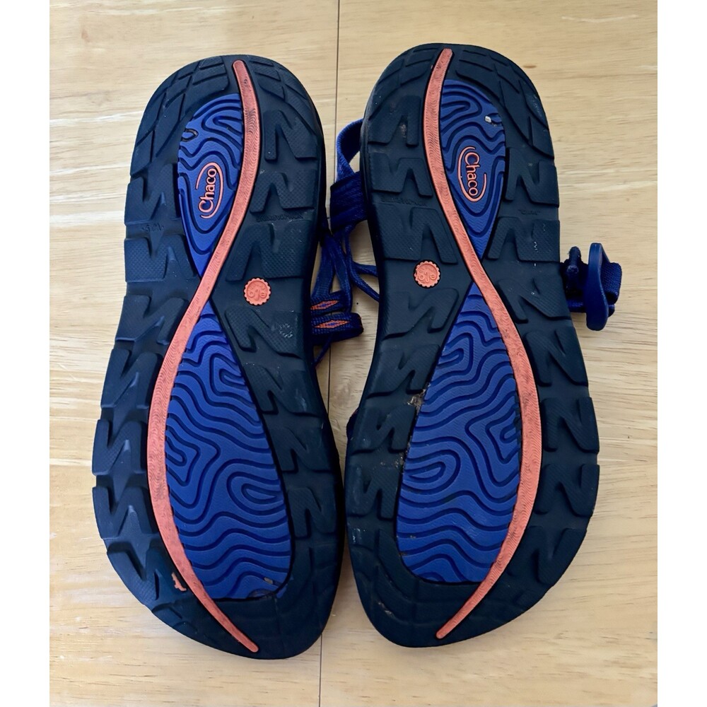 Chaco ZVOLV X2 Womens 9 40 EU Hiking Water Sandal Volcanic Blue Orange EUC - Picture 7 of 9